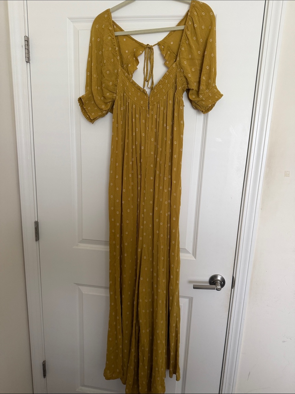 Mustard Yellow FREE PEOPLE jumpsuit